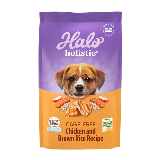 Halo Pure Puppy Digestive Wellness Chicken & Brown Rice Dry Food