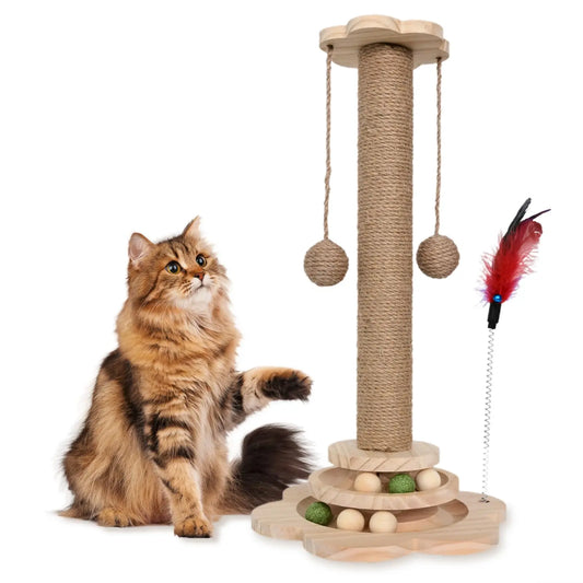 FelineFun 4-in-1 Sisal Scratching Station - Shopinapets
