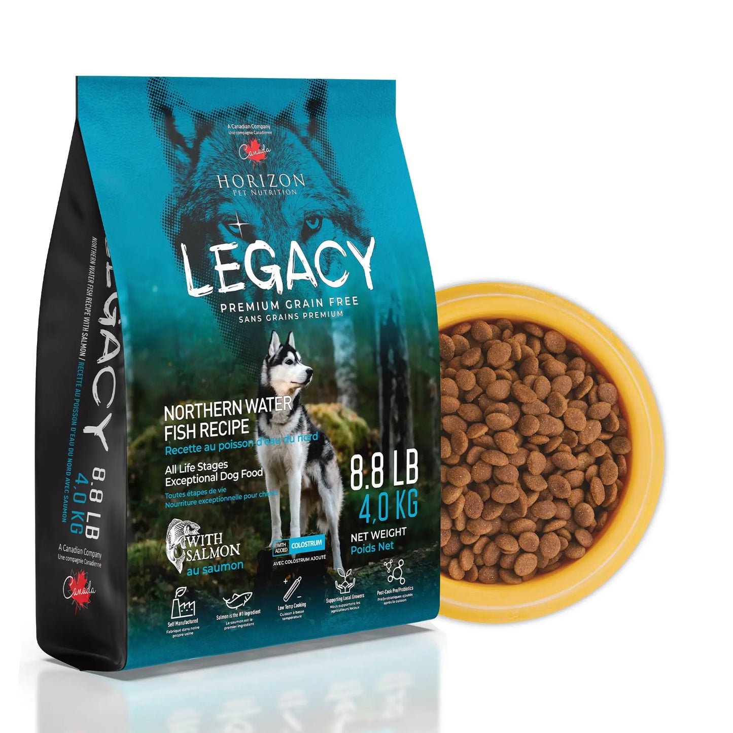 Wild Salmon Grain-Free Dog Food | Premium All-Ages Formula | 8.8 lb - Shopinapets