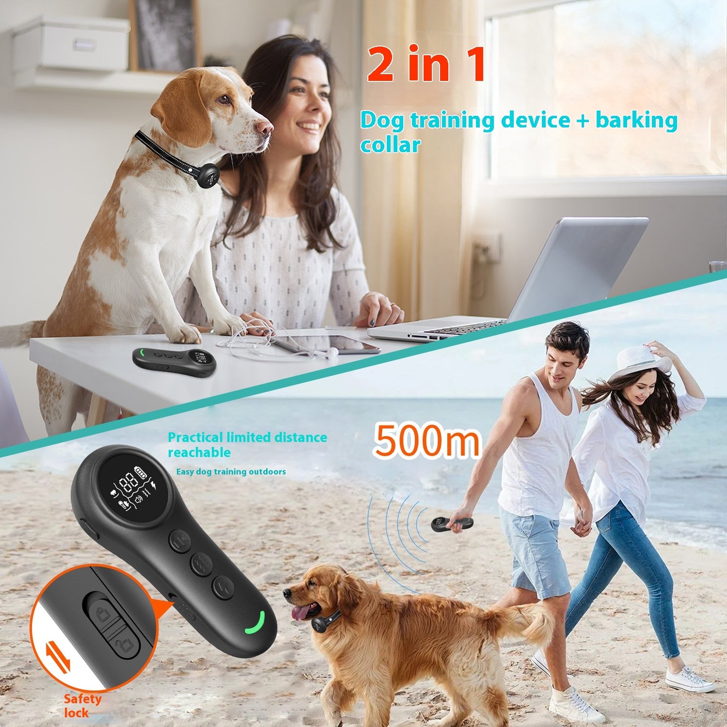 Bark Stopper -Multiple Training Modes - Smart -3-in-1 Dog Trainer - Shopinapets Bark Stopper -Multiple Training Modes - Smart -3-in-1 Dog Trainer Shopinapets #