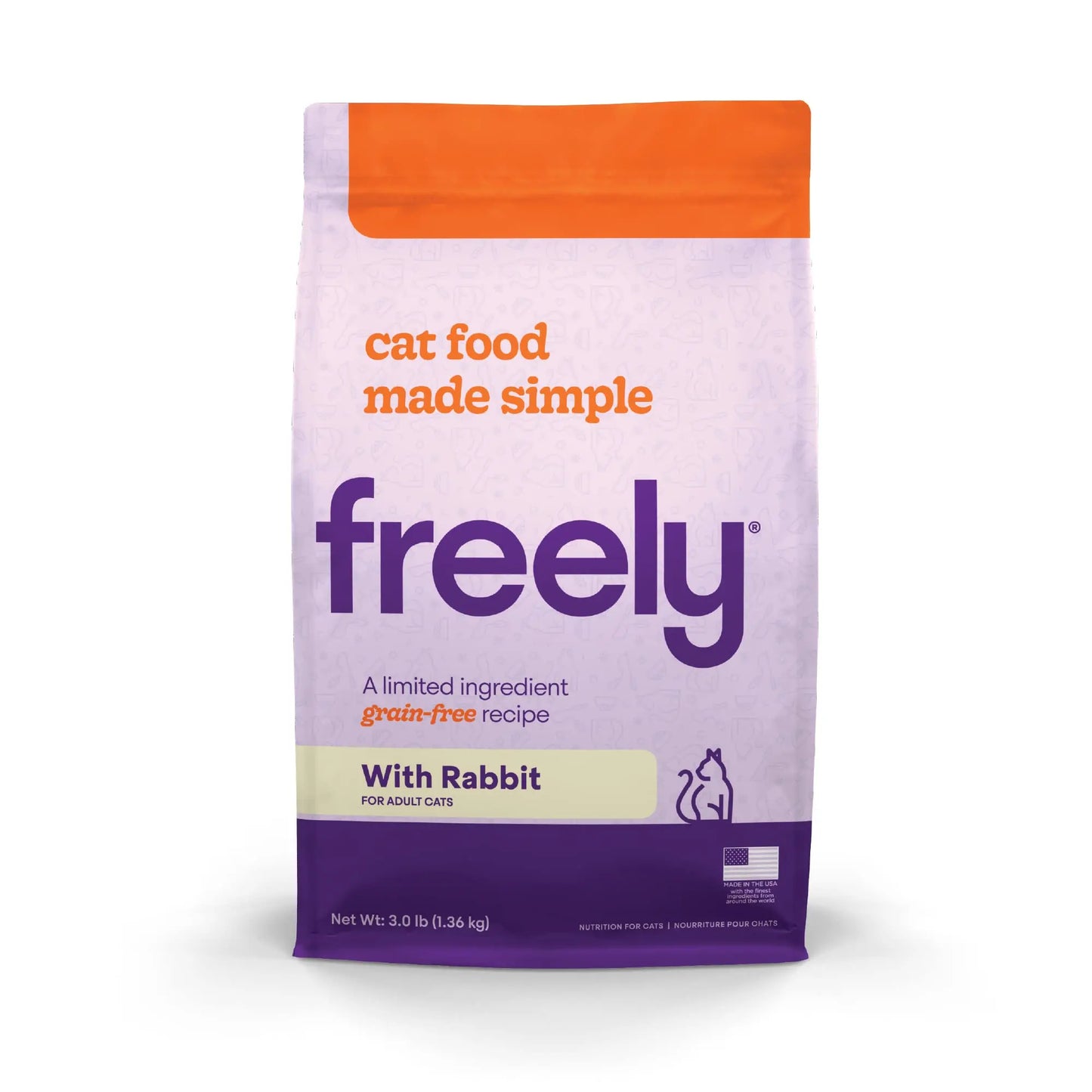 Freely Rabbit Grain-Free Cat Food 3LB - Shopinapets