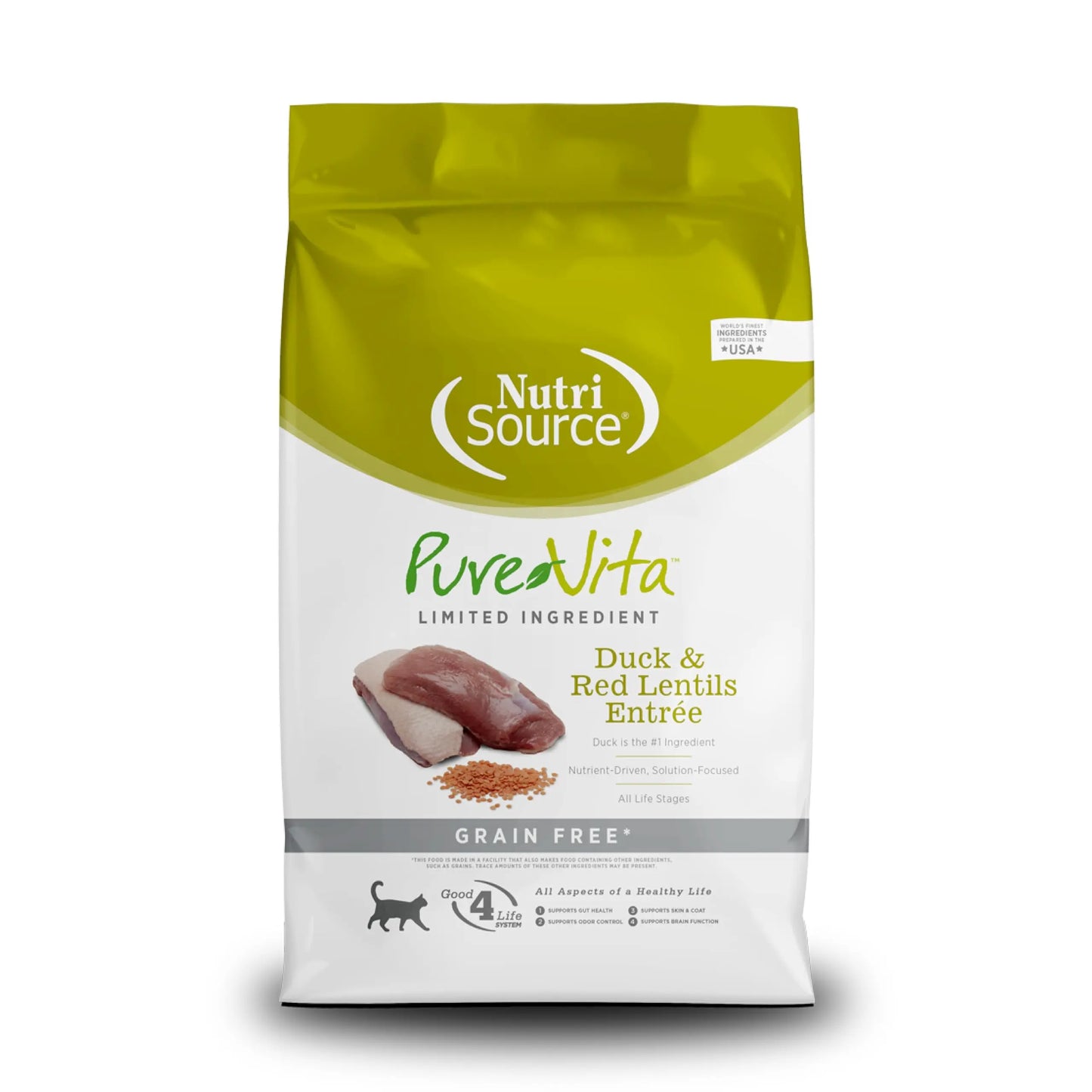 Purevita Duck & Lentils Grain-Free Cat Food 15Lb - Shopinapets