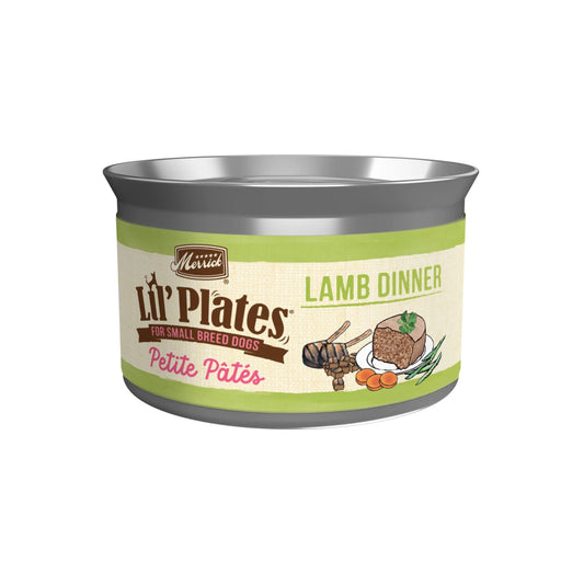 Merrick Petite Pates Lamb Feast Grain-Free Wet Food for Small Dogs - 3 oz. Cans (24 Count)