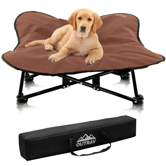 Outrav Portable Pet Cot - Collapsible Dog & Cat Bed - Shopinapets