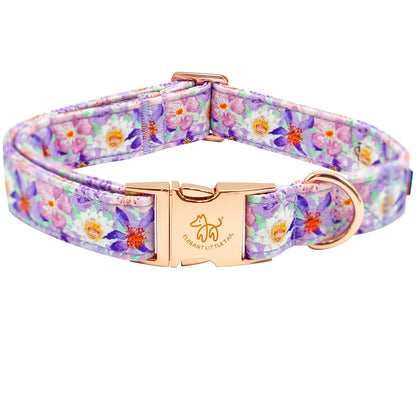 Purple Floral XS Dog Collar - Shopinapets