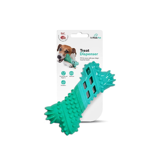 Refillable Beef Bone Dog Treat Toy