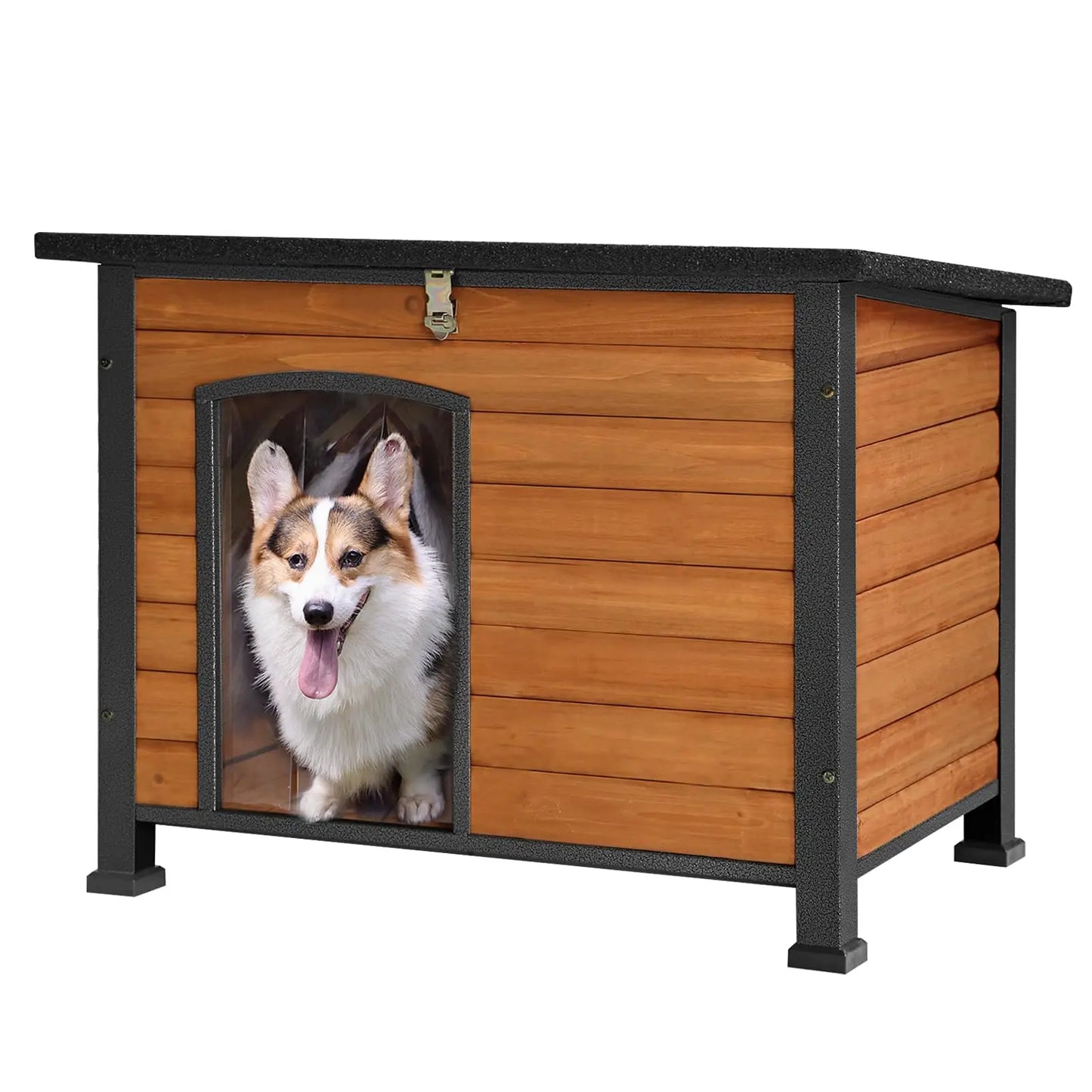IronGuard Chew Resistant Dog House with Metal Frame - Shopinapets