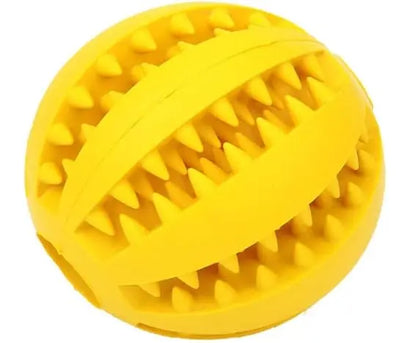 Puppy Puzzle Teething Ball - Dental Health & Interactive Toy (Yellow 2.36" 6cm)