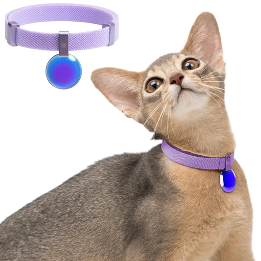 SafetyGlow Quick Release Cat Collar - Monet Purple - Shopinapets