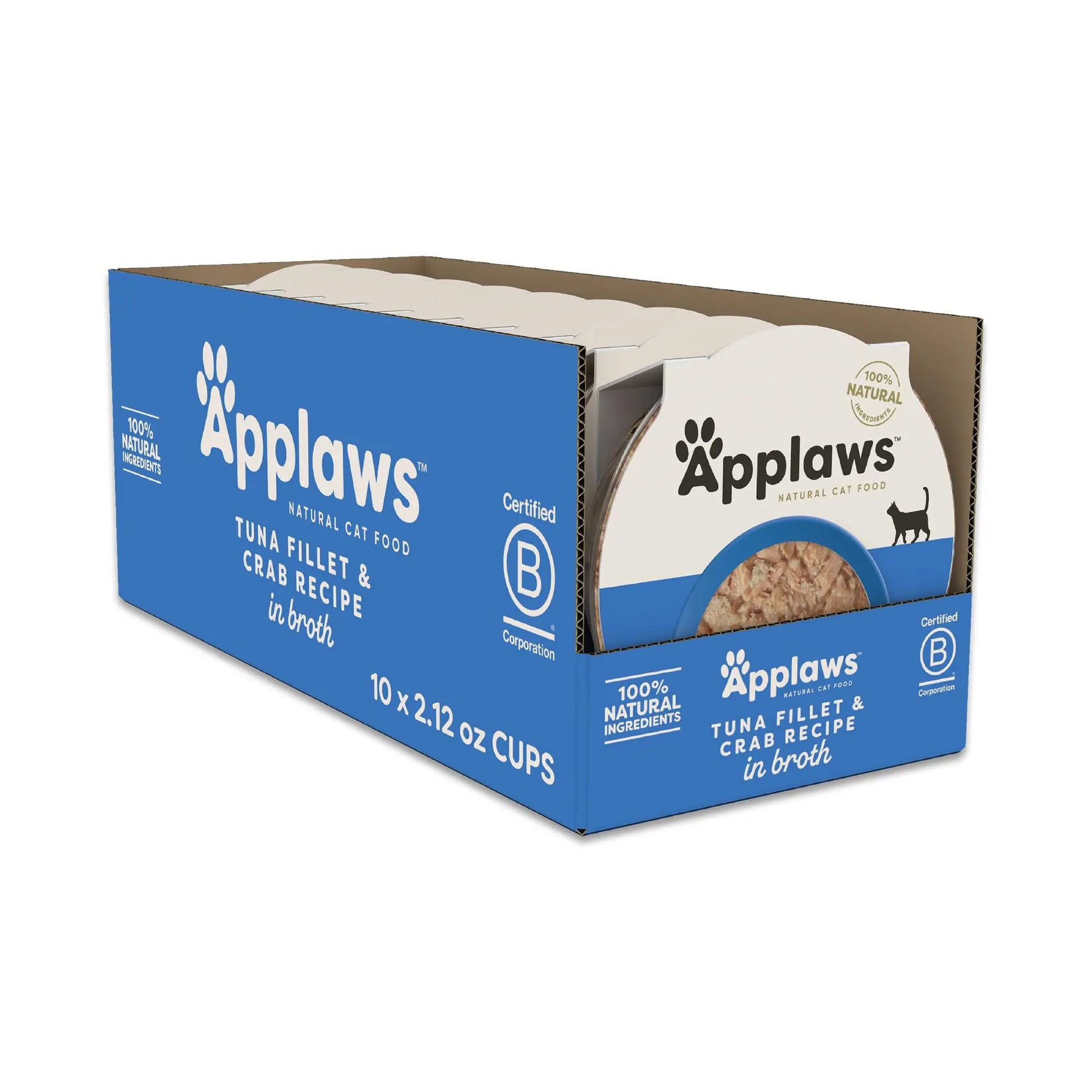 Applaws Pure Tuna & Crab Broth Cups - Grain-Free Cat Cuisine - Shopinapets