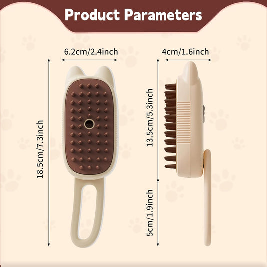 3-in-1 Pet Steam Brush for Dogs and Cats - Shedding Massage, Grooming, Water Sprayer - Shopinapets  3-in-1 Pet Steam Brush for Dogs and Cats - Shedding Massage, Grooming, Water Sprayer Shopinapets #