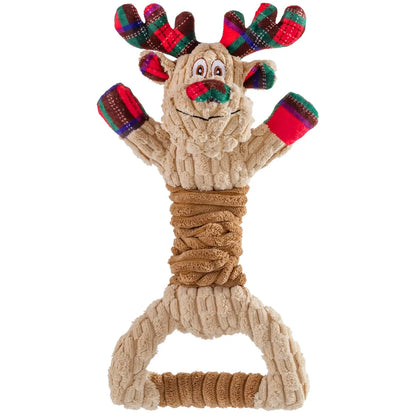 Pubialo Festive Squeaky Tug Toy for Dogs - Shopinapets