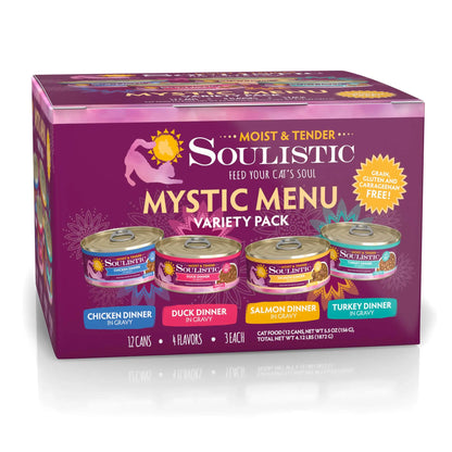 Soulistic Mystic Feast Wet Cat Food Variety 12-Pack 5.5 oz. - Shopinapets
