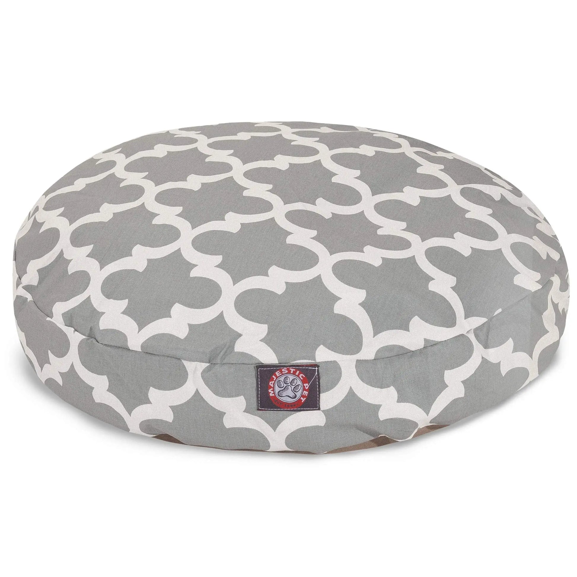 Majestic Trellis Comfort Round Pet Bed with UV Protection - Shopinapets