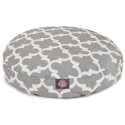 Majestic Trellis Comfort Round Pet Bed with UV Protection - Shopinapets
