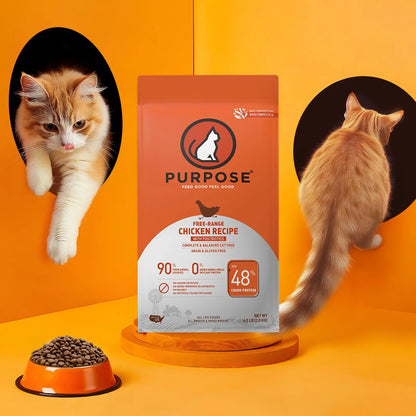 PURPOSE Grain-Free All-Breed Cat Food with Free-Range Chicken - Shopinapets