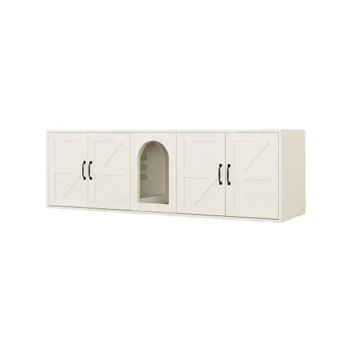 Dual-Chamber Cat Litter Cabinet - Shopinapets