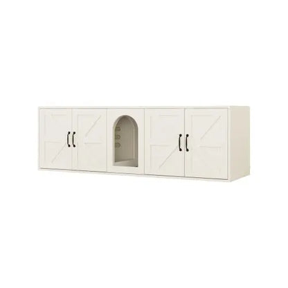 Dual-Chamber Cat Litter Cabinet - Shopinapets