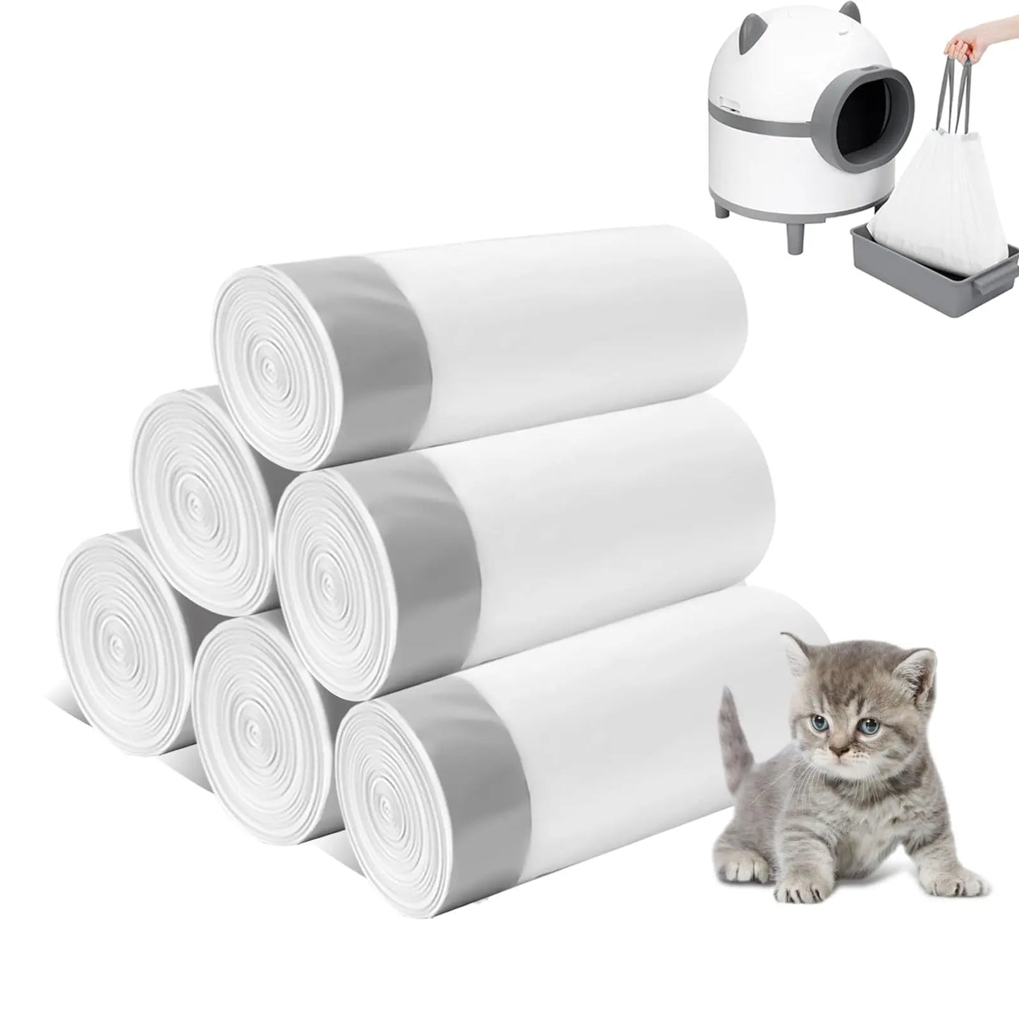 Feline Fresh 120 Drawstring Litter Liners - Shopinapets