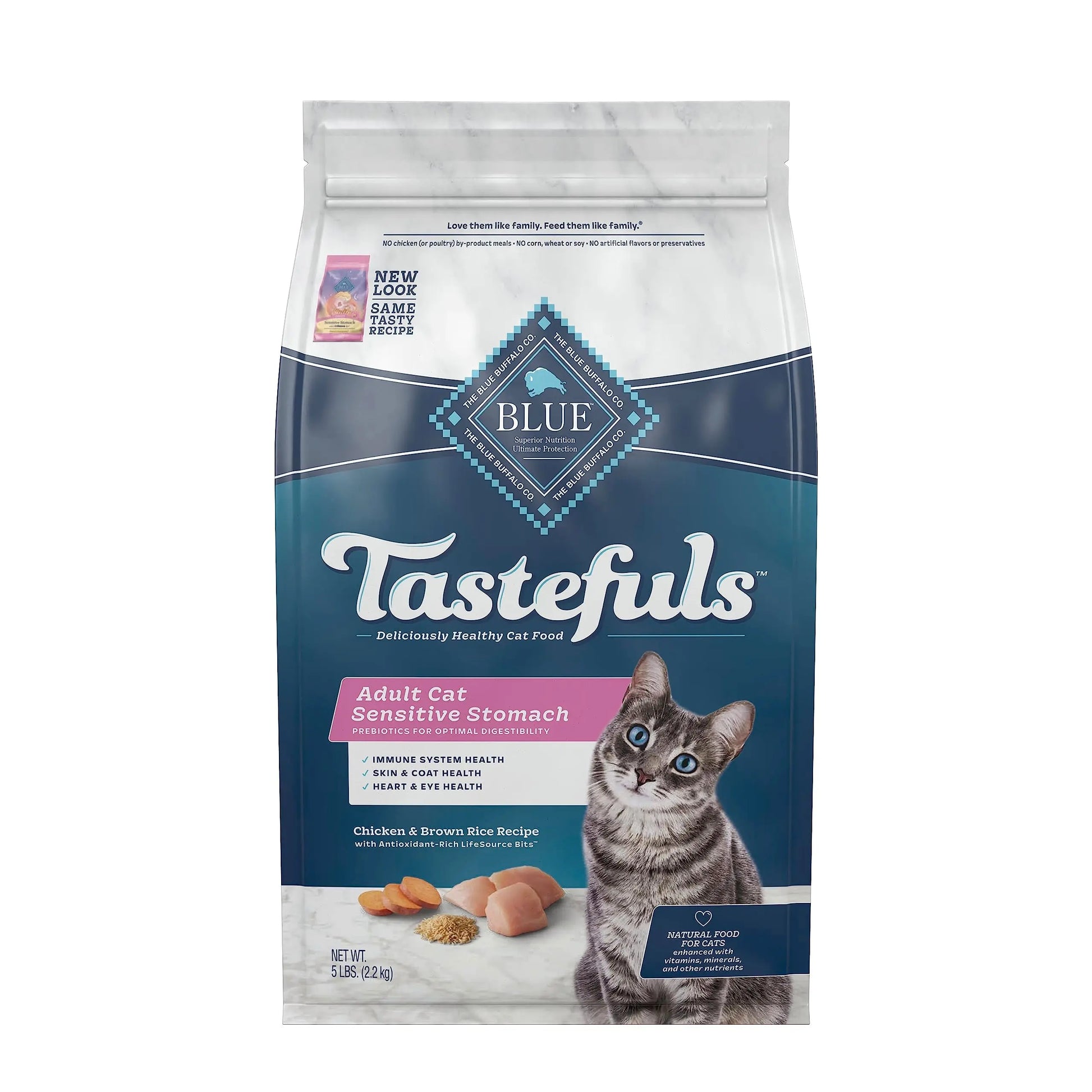 Blue Buffalo Delicate Digestion Chicken & Rice Cat Food 5 Lb - Shopinapets