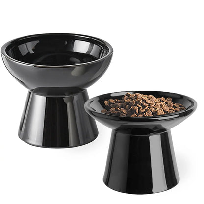 Elevated Whisker-Friendly Cat Bowls - Shopinapets