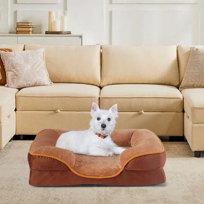 Small Pet Orthopedic Memory Foam Bed with Washable Cover - Shopinapets