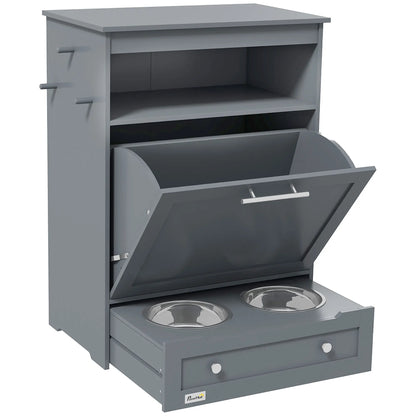 PawHut Pet Feeder Locker & Food Storage - Shopinapets