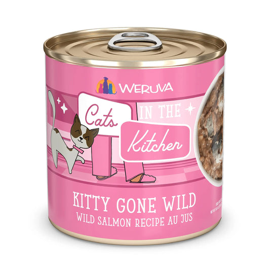 Weruva Kitchen Wild Salmon Bliss Wet Cat Food 10oz (12 Pack) - Shopinapets
