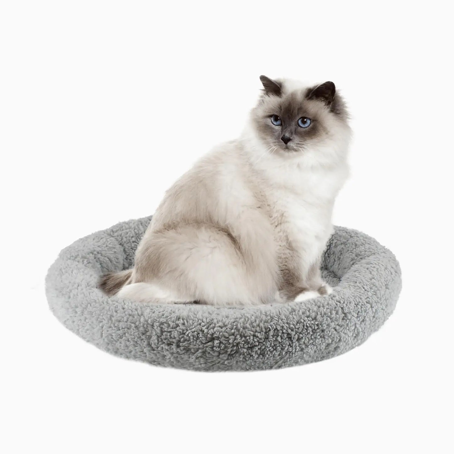 ComfyCat Round Donut Bed - Washable with Anti-Slip Bottom