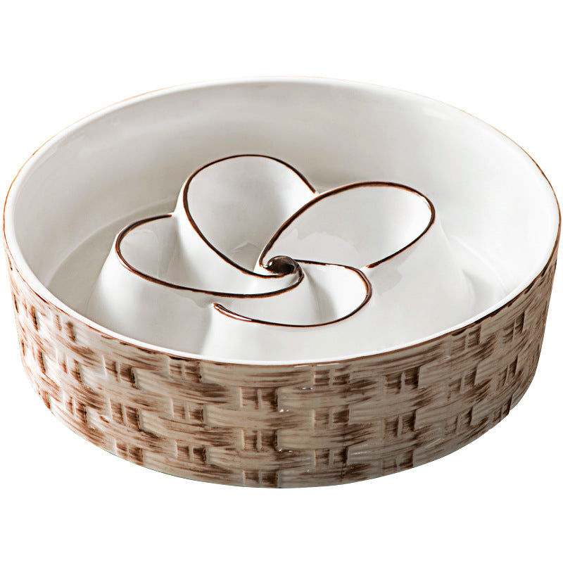 Ceramic Slow Feeder Bowl for Medium Large Dog, Anti-Choking, Non-Slip - Shopinapets  Ceramic Slow Feeder Bowl for Medium Large Dog, Anti-Choking, Non-Slip Shopinapets #