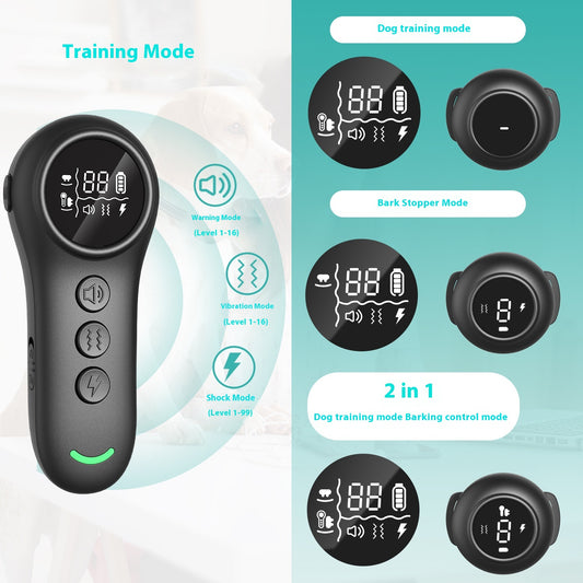 Bark Stopper -Multiple Training Modes - Smart -3-in-1 Dog Trainer - Shopinapets  Bark Stopper -Multiple Training Modes - Smart -3-in-1 Dog Trainer Shopinapets #