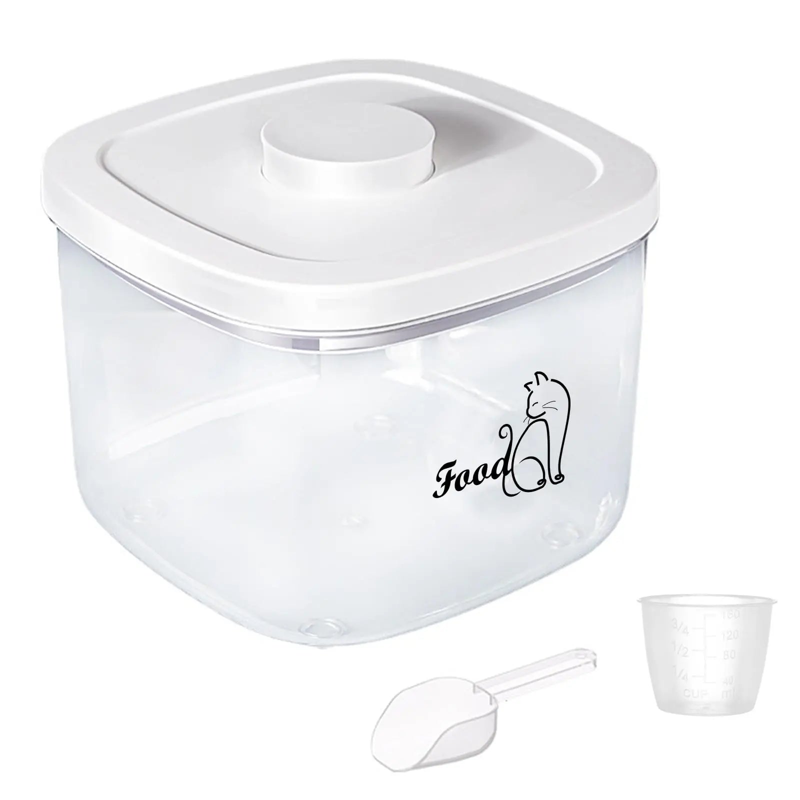 Brabtod Clear 5L Pet Food Vault - Shopinapets