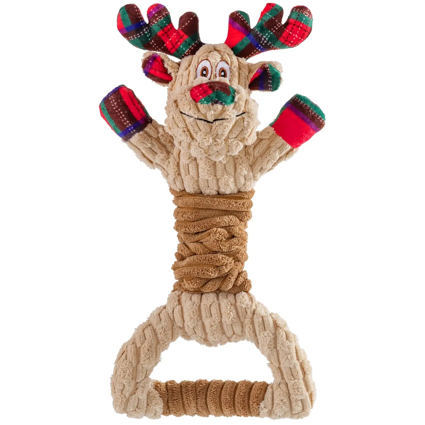 Pubialo Festive Squeaky Tug Toy for Dogs - Shopinapets
