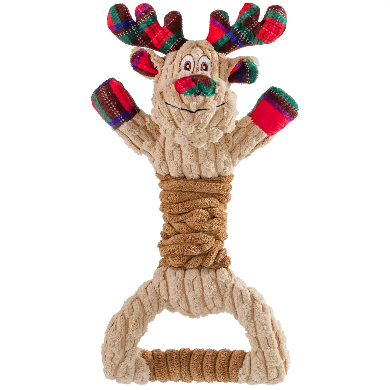 Pubialo Festive Squeaky Tug Toy for Dogs - Shopinapets