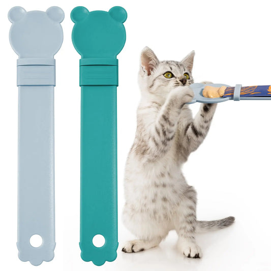 PURRFECT Squeeze Treat Spoon for Cats - Multifunctional Wet Cat Food Dispenser with Storage - Shopinapets