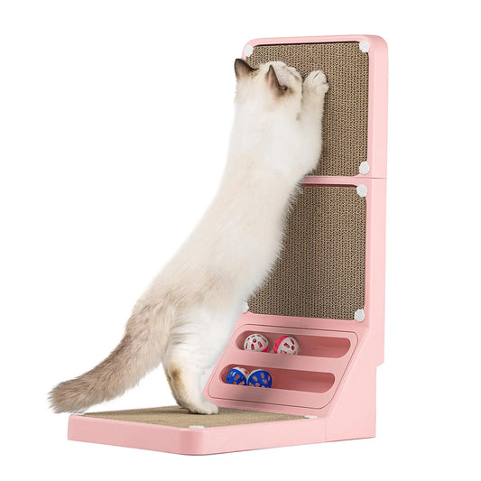 LALAKATS Dual-Side Cat Scratching Board with Wall Protector - Shopinapets