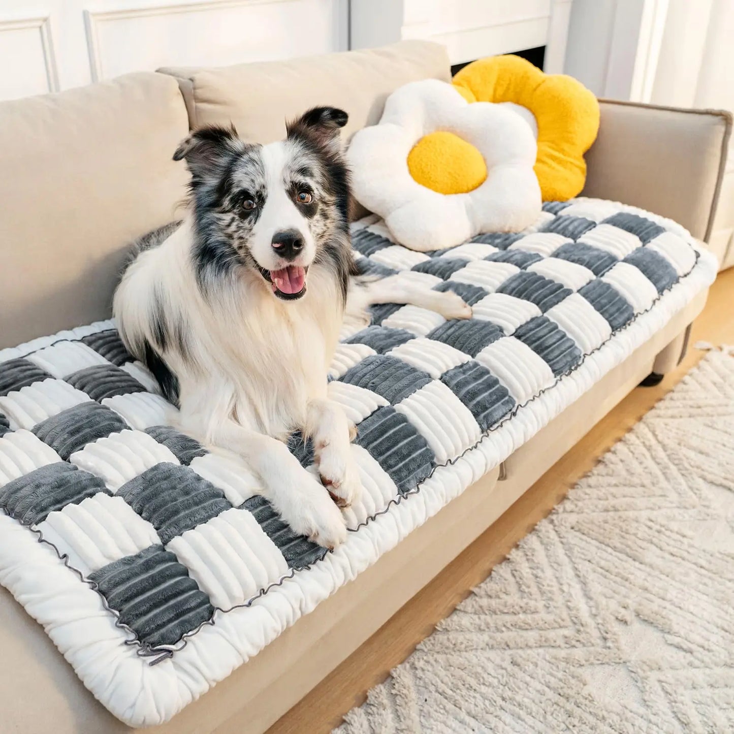 ComfyPet Cream Chenille Sofa Protector