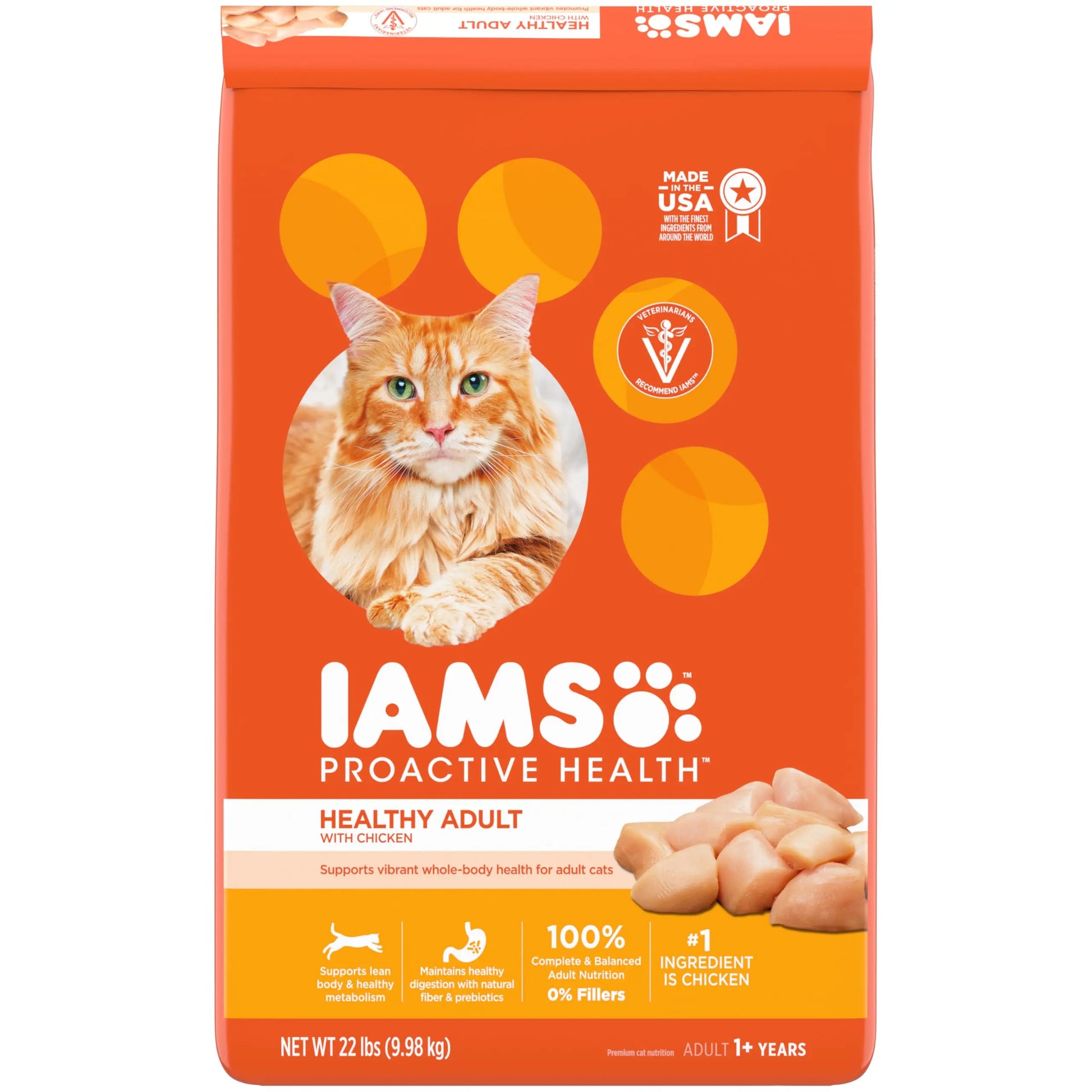 IAMS Adult Cat Healthy Chicken Formula 22 lb. - Shopinapets