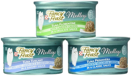 Purina Fancy Feast Medleys Tuna Mix Cat Food - 3 Oz 12 Pack - Shopinapets