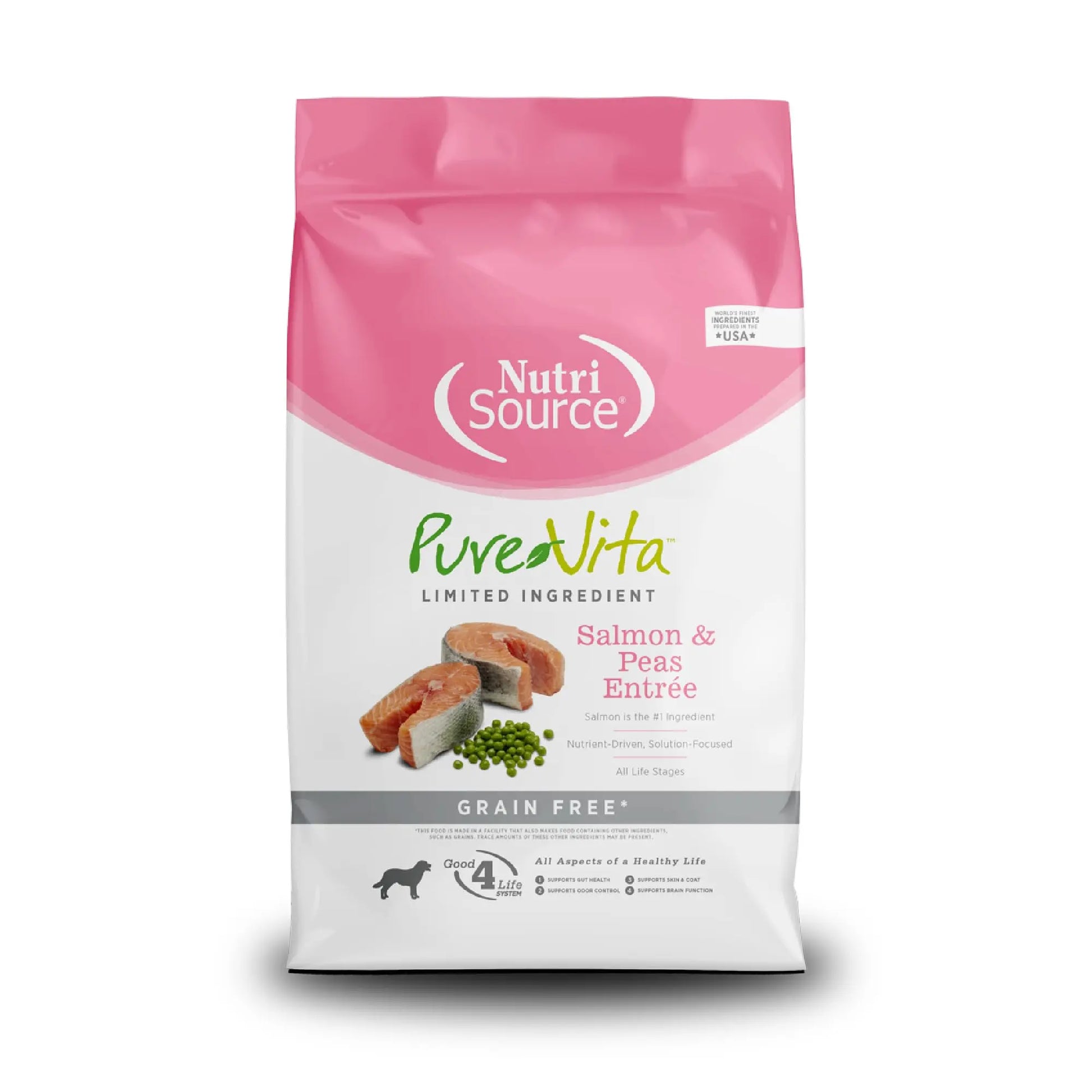 PureVita Salmon and Peas Grain-Free Dog Food 5Lbs - Shopinapets