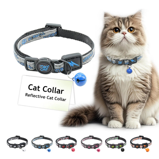 DOCO Reflective Nylon Cat Collar with Safety Buckle - Shopinapets
