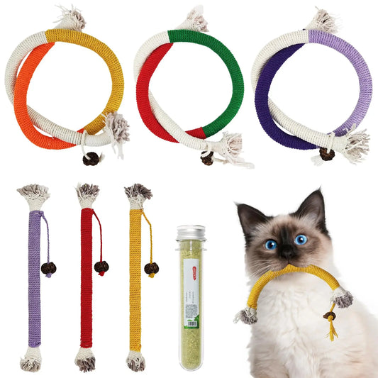 Feline Fun 6-Pack Cat Chew Toys with Catnip - Shopinapets