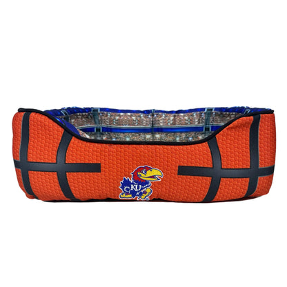 NCAA Kansas Jayhawks Sports Fan Dog Bed - Shopinapets