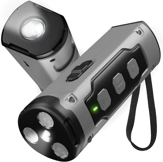 Anti Dog Bark-Ultrasonic,Rechargeable - Shopinapets This torch combines powerful ultrasonic technology with the convenience of a built-in LED flashlight to effectively deter unwanted barking. This compact, easy-to-use device features a three-head ultrasonic emitter that emits a high-pitched sound, which is unpleasant to dogs but inaudible to humans, helping curb excessive barking. Anti Dog Bark-Ultrasonic,Rechargeable Shopinapets #