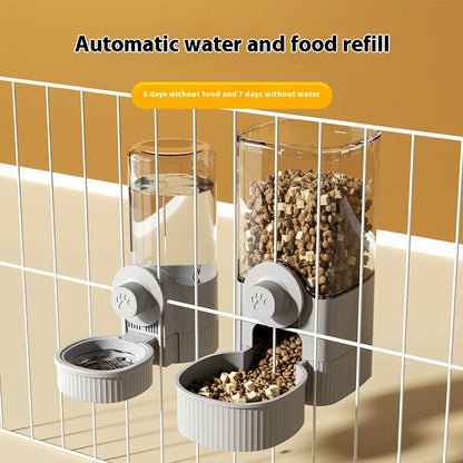 Automatic Pet Feeder Hanging Cage Dog Basin Cat Bowl. - Shopinapets  Automatic Pet Feeder Hanging Cage Dog Basin Cat Bowl. Shopinapets #