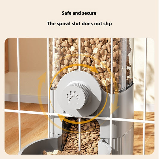 Automatic Pet Feeder Hanging Cage Dog Basin Cat Bowl. - Shopinapets  Automatic Pet Feeder Hanging Cage Dog Basin Cat Bowl. Shopinapets #