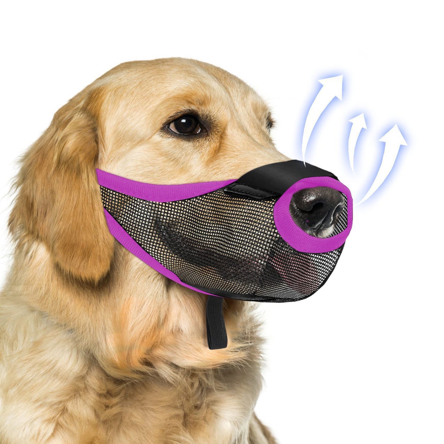Breathable Mesh Dog Muzzle for Behavior Control: Prevents Barking, Biting, and Chewing - Shopinapets  Breathable Mesh Dog Muzzle for Behavior Control: Prevents Barking, Biting, and Chewing Shopinapets #