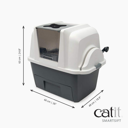Catit Smartsift Automatic Sifting Cat Litter Box - Shopinapets  Catit Smartsift Automatic Sifting Cat Litter Box Shopinapets #