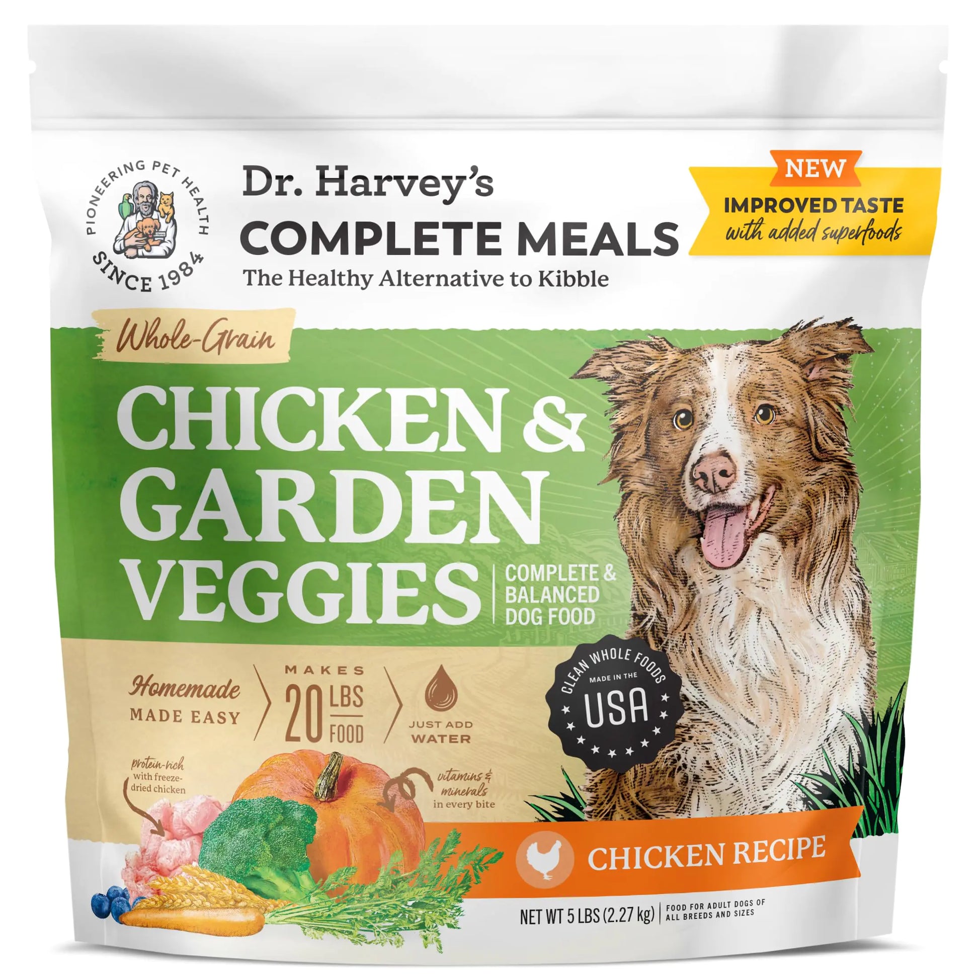 Dr. Harveys Chicken & Garden Veggies Dog Food -Freeze-Dried Chicken - Shopinapets  Dr. Harveys Chicken & Garden Veggies Dog Food -Freeze-Dried Chicken Shopinapets #