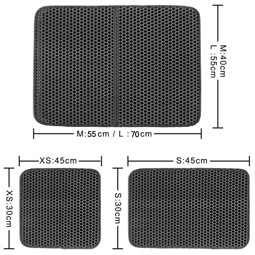 Dual Layer Cat Litter Catcher Mat - Shopinapets  Dual Layer Cat Litter Catcher Mat Shopinapets #